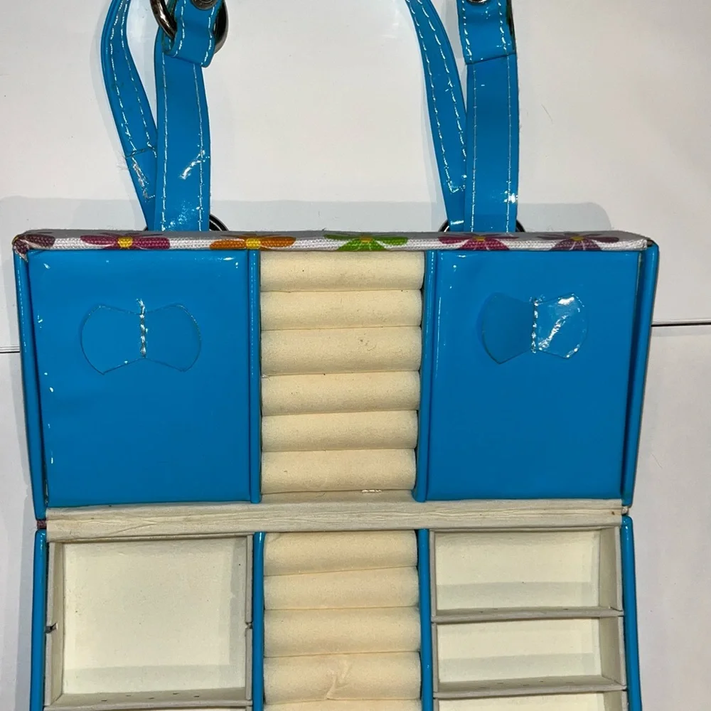 JEWELRY BOX ORGANIZER TRAVEL CASE PURSE FOR RINGS NECKLACE EARRINGS BRACELETS - Picture 4 of 9
